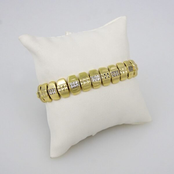 Bangles Woman/ Pulsos Dama/ Zircon Stone/14K Real Color/B0113