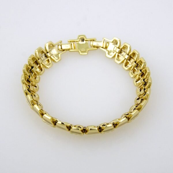 Bangles Woman/ Pulsos Dama/ Zircon Stone/14K Real Color/B0113 - Image 2