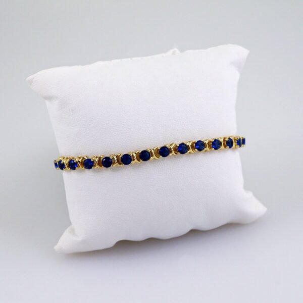 Women Bracelets/ Pulseras Dama/  Zircon Stone/  14K Real Color// B1002