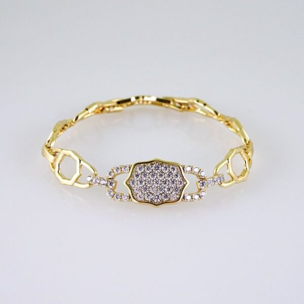 Women Bracelets/ Pulseras Dama/  Zircon Stone/  14K Real Color// B1013 - Image 2