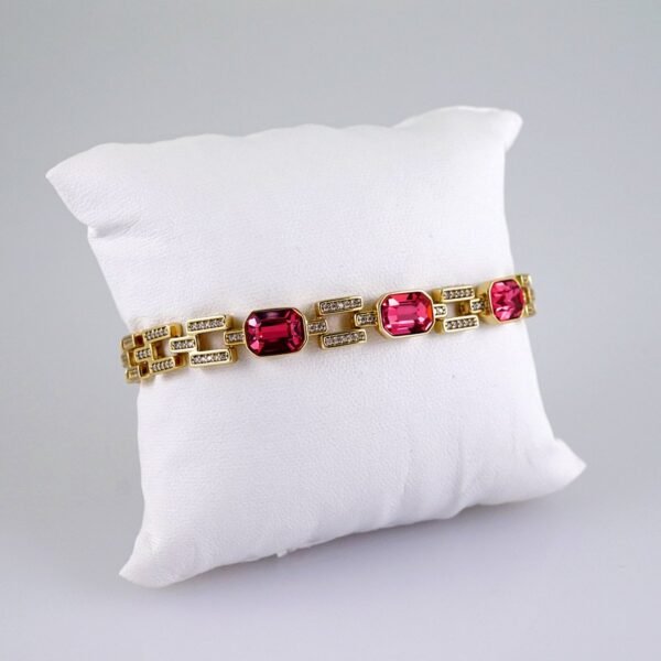 Women Bracelets/ Pulseras Dama/  Zircon Stone/  14K Real Color// B1020