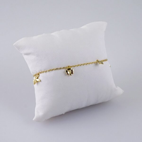 Women Bracelets/ Pulseras Dama/  Zircon Stone/  14K Real Color// B1026