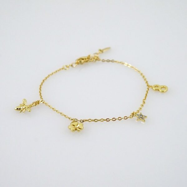 Women Bracelets/ Pulseras Dama/  Zircon Stone/  14K Real Color// B1026 - Image 2