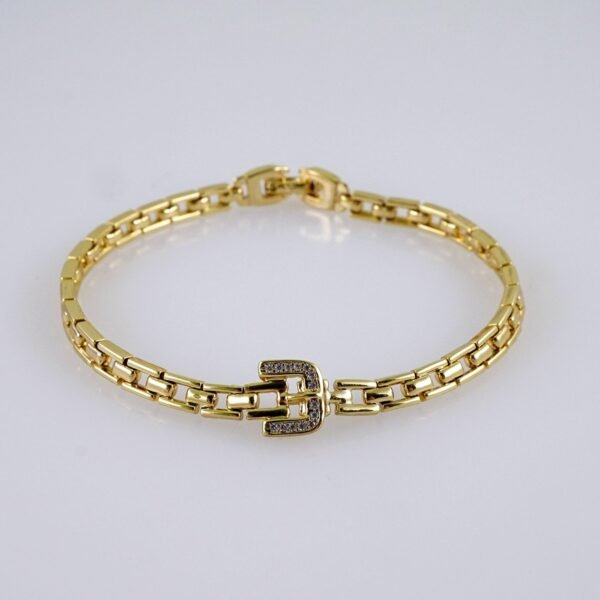 Women Bracelets/ Pulseras Dama/  Zircon Stone/  14K Real Color// B1037 - Image 2