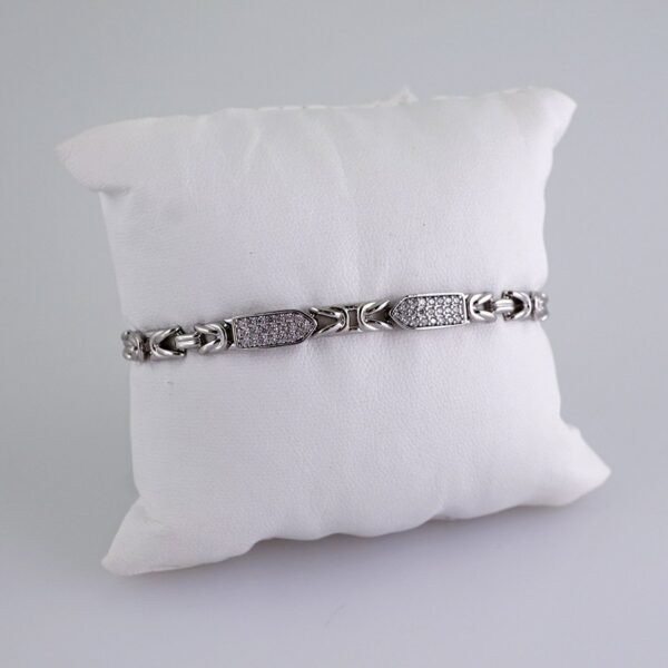 Women Bracelets/ Pulseras Dama/  Zircon Stone/  Silver Color// B1054