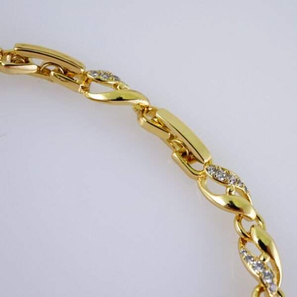 Women Bracelets/ Pulseras Dama/  Zircon Stone/  14K Real Color// B1078 - Image 3