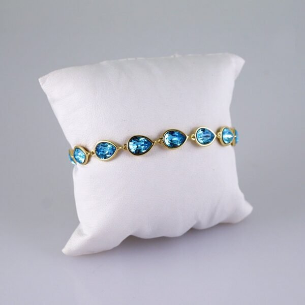 Women Bracelets/ Pulseras Dama/  Zircon Stone/  14K Real Color// B1104