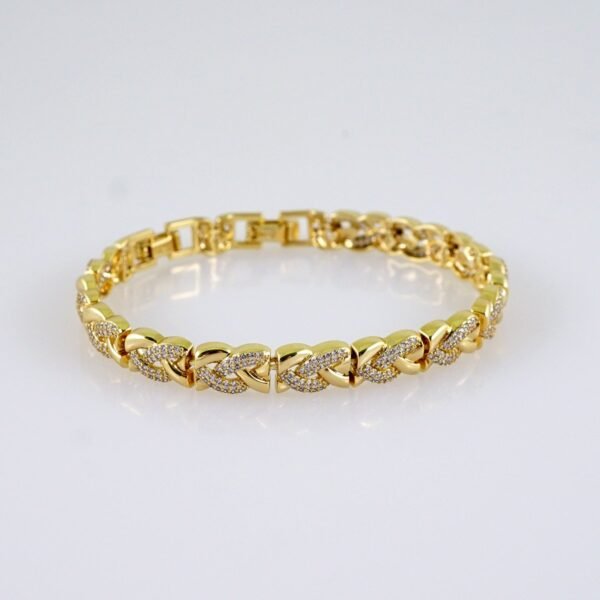 Women Bracelets/ Pulseras Dama/  Zircon Stone/  14K Real Color// B1111 - Image 2