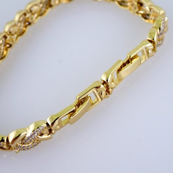 Women Bracelets/ Pulseras Dama/  Zircon Stone/  14K Real Color// B1111 - Image 3