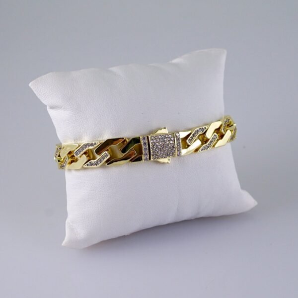 Bracelets/  Zircon Stone/  14K Real Color/  8mm/ Cierre Original// B1117