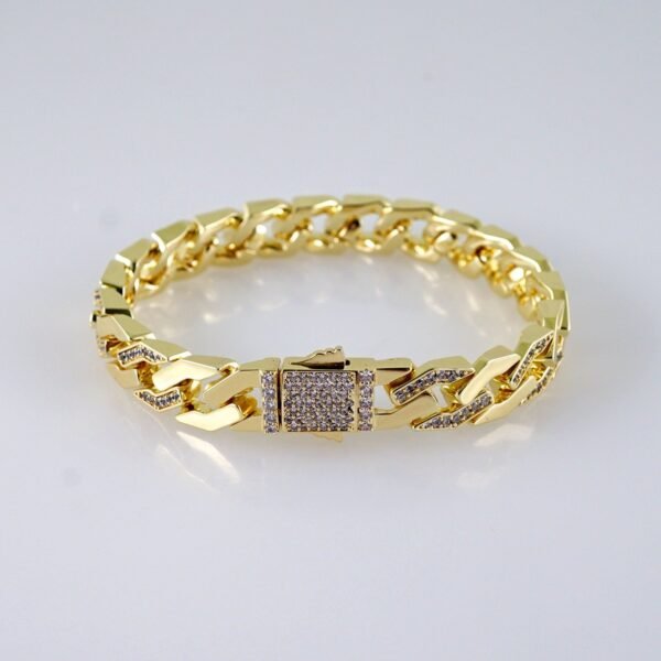Bracelets/  Zircon Stone/  14K Real Color/  8mm/ Cierre Original// B1117 - Image 2