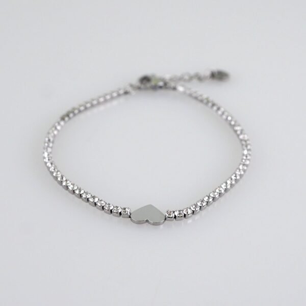 Women Bracelets/ Pulseras Dama/  Zircon Stone/  Silver Color// B1132 - Image 2