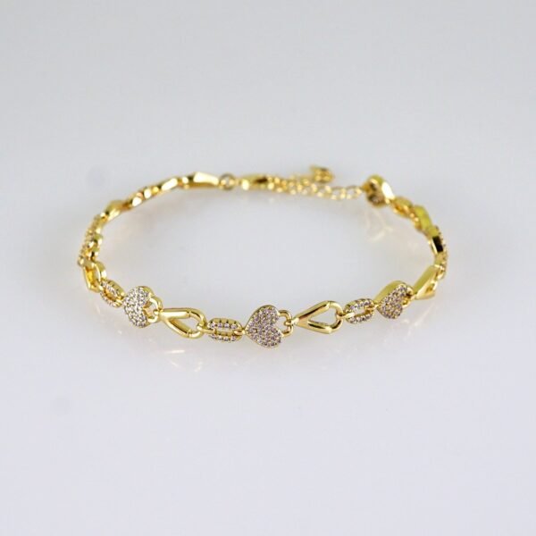 Women Bracelets/ Pulseras Dama/ Zircon Stone/ 14K Real Color// B1138 - Image 2
