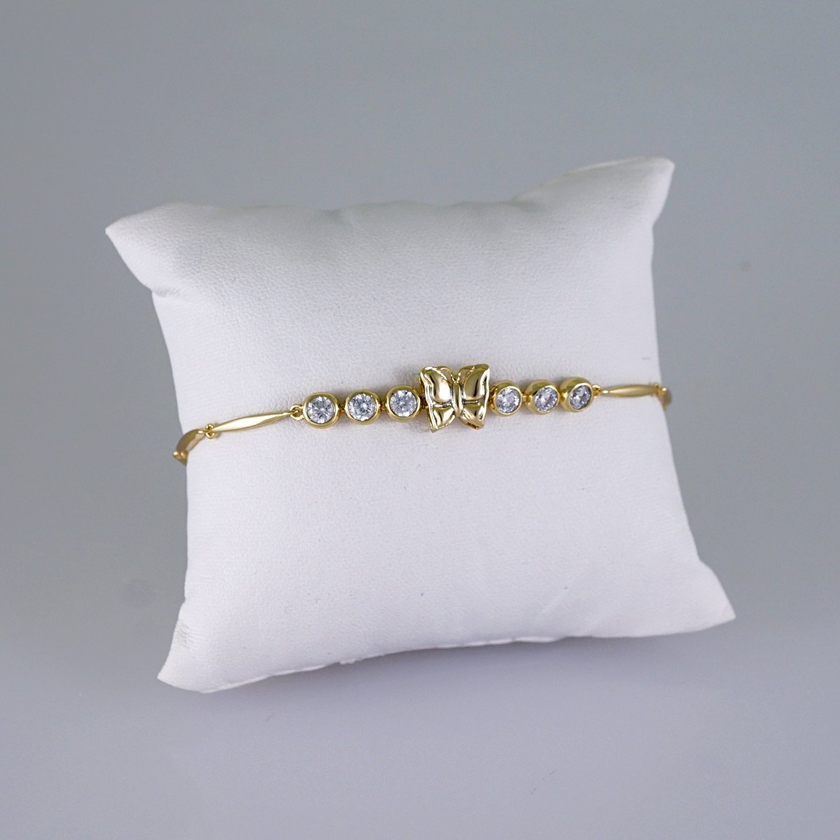 Women Bracelets/ Pulseras Dama/ Zircon Stone/ 14K Real Color// B1140