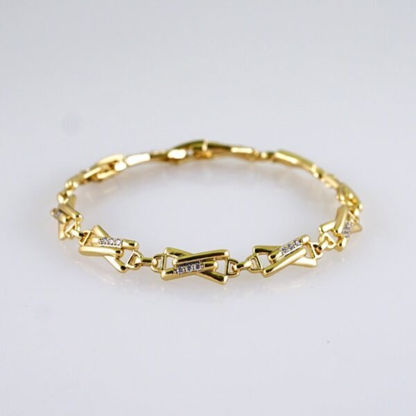 Women Bracelets/ Pulseras Dama/ Zircon Stone/ 14K Real Color// B1147 - Image 2