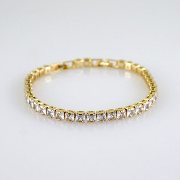 Women Bracelets/ Pulseras Dama/ Zircon Stone/ 14K Real Color// B1151 - Image 2