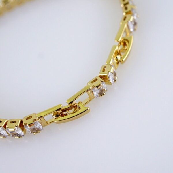 Women Bracelets/ Pulseras Dama/ Zircon Stone/ 14K Real Color// B1151 - Image 3