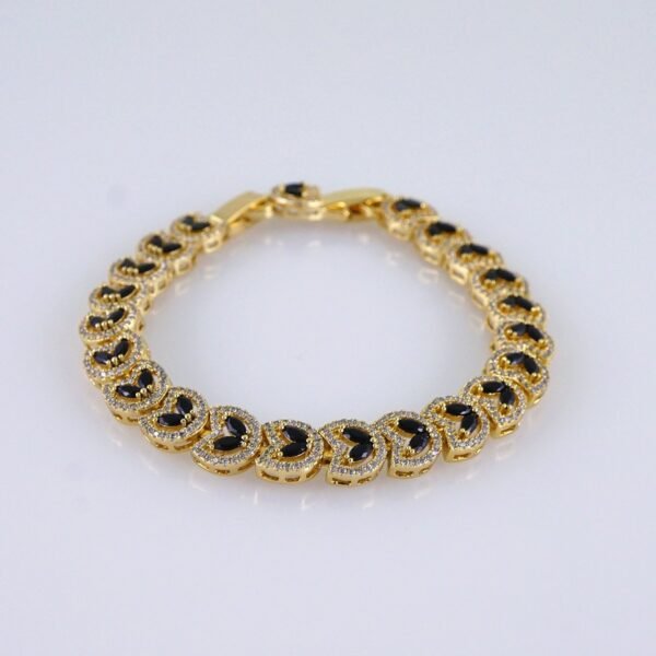 Women Bracelets/ Pulseras Dama/ Zircon Stone/ 14K Real Color// B1168 - Image 2
