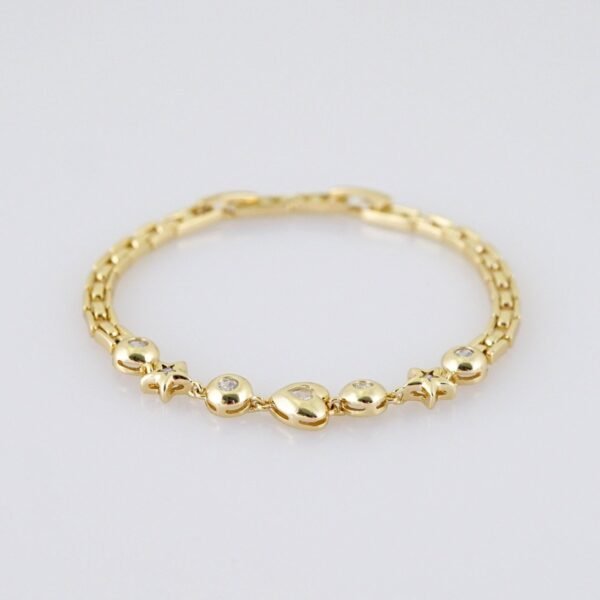 Women Bracelets/ Pulseras Dama/ Zircon Stone/ 14K Real Color// B1181 - Image 2