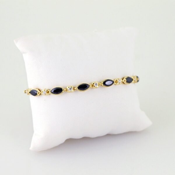 Women Bracelets/ Pulseras Dama/ Zircon Stone/ 14K Real Color// B1182