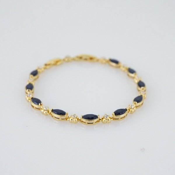 Women Bracelets/ Pulseras Dama/ Zircon Stone/ 14K Real Color// B1182 - Image 2