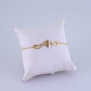 Women Bracelets/ Pulseras Dama/ Zircon Stone/ 14K Real Color// B1195