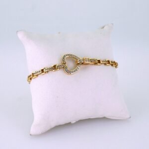 Women Bracelets/ Pulseras Dama/ Zircon Stone/ 14K Real Color// B1204