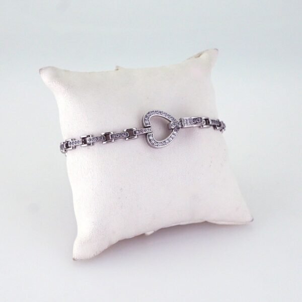 Women Bracelets/ Pulseras Dama/ Zircon Stone/ Silver Color// B1205