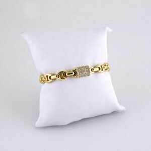 Women Bracelets/ Pulseras Dama/ Zircon Stone/ 14K Real Color// B1206