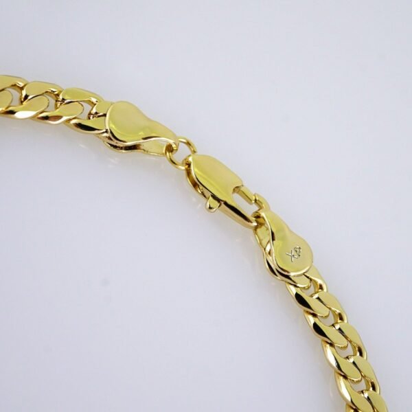 Bracelets/ Pulseras/ Plain/ 14K Real Color/ 6mmx7"1/2//B1211 - Image 3