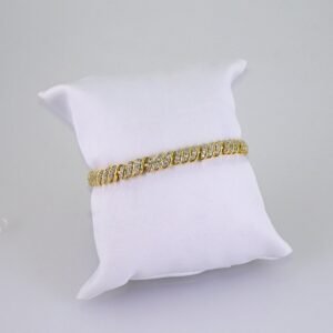Women Bracelets/ Pulseras Dama/ Zircon Stone/ 14K Real Color// B1212