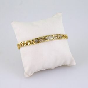 Women Bracelets/ Pulseras Dama/ Zircon Stone/ 14K Real Color// B1213