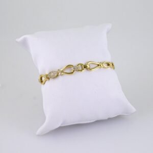 Women Bracelets/ Pulseras Dama/ Zircon Stone/ 14K Real Color// B1214