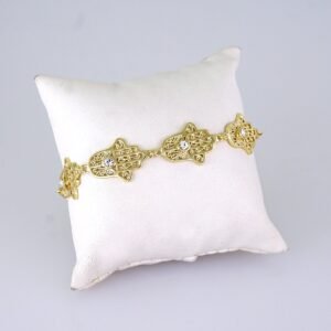 Women Bracelets/ Pulseras Dama/ Zircon Stone/14K Real Color// B1217