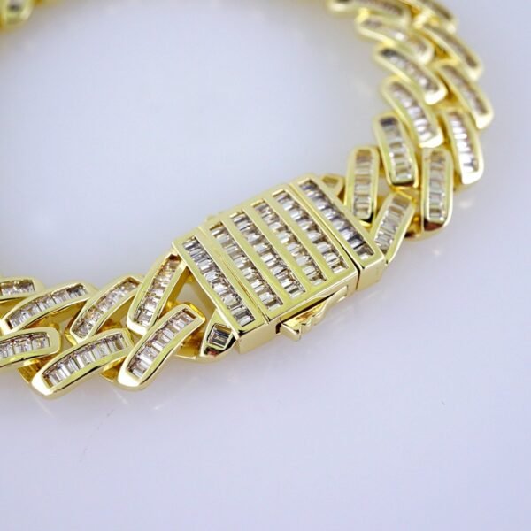 Bracelets/ Zircon Stone/ 14K Real Color/ 8mm/Cierre Original// B1228 - Image 3