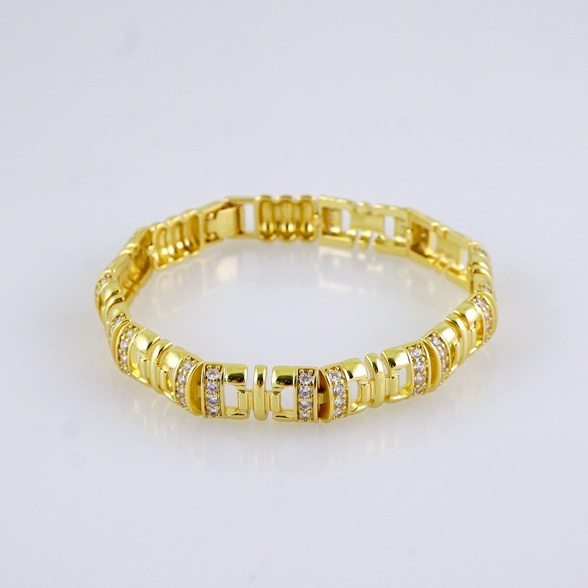 Women Bracelets/ Pulseras Dama/ Zircon Stone/ 14K Real Color/ Stainless Steel// B1243 - Image 2
