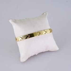 Women Bracelets/ Pulseras Dama/ Plain/ 14K Real Color/ Stainless Steel// B1248