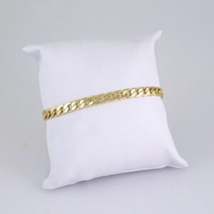 Bracelet-Pulsera-Plain-14K Real Color-6mm-B1260