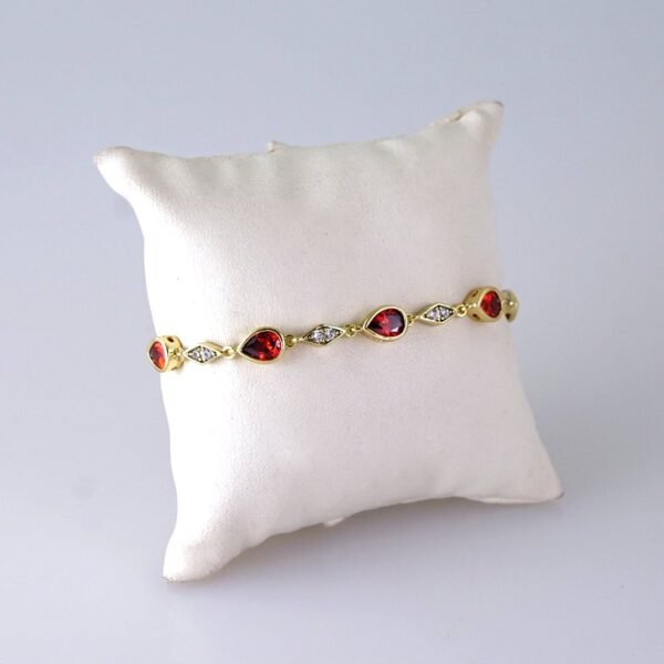 Women Bracelets - Pulseras Dama - Zircon Stone - 14K Real Color - Stainless Steel - B1273