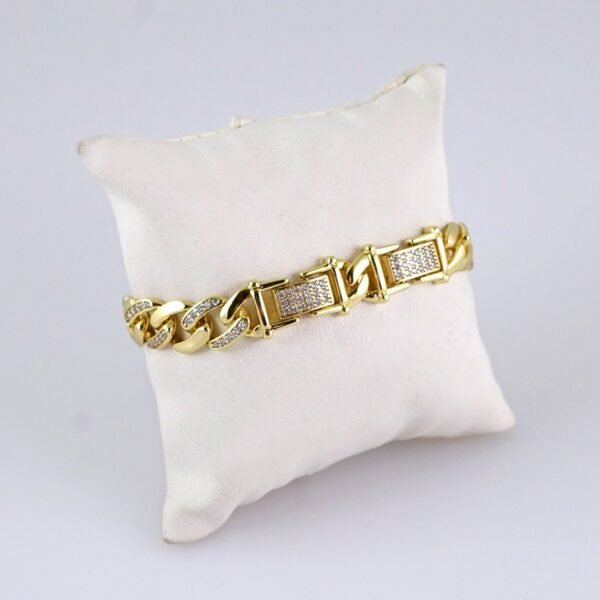 B1281 Women's Bracelet - Pulseras Dama - Zircon Stone - 14K Real Color