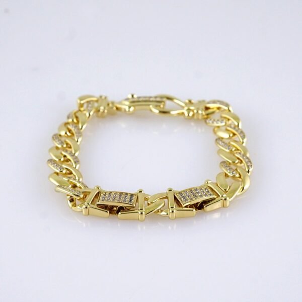 B1281 Women's Bracelet - Pulseras Dama - Zircon Stone - 14K Real Color - Image 2