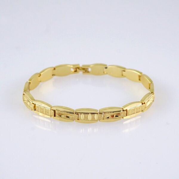 B1282 Bracelets Woman/ Pulseras Dama/ Plain/ 14K Real Color - Image 2