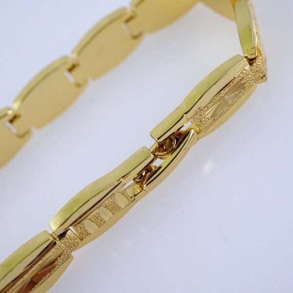 B1282 Bracelets Woman/ Pulseras Dama/ Plain/ 14K Real Color - Image 3