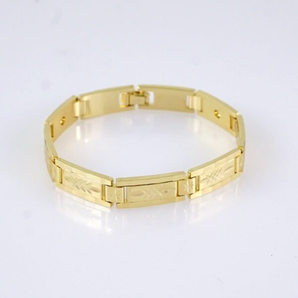 B1283 Bracelets Woman/ Pulseras Dama/ Plain/ 14K Real Color - Image 2