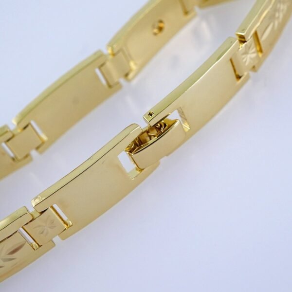 B1283 Bracelets Woman/ Pulseras Dama/ Plain/ 14K Real Color - Image 3
