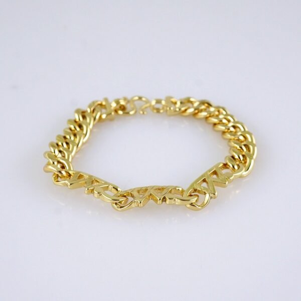 B1285 Bracelets Woman/ Pulseras Dama/ Plain/ 14K Real Color - Image 2