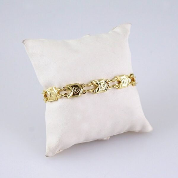 B1286 Bracelets Woman/ Pulseras Dama/ Plain/ 14K Real Color