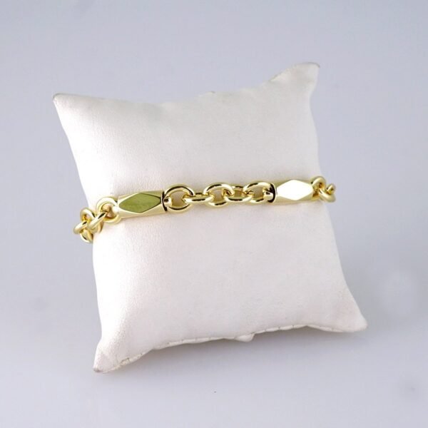 Women's Bangle - Pulso Dama - Zircon Stone - 14K Real Color - Stainless Steel - B1288