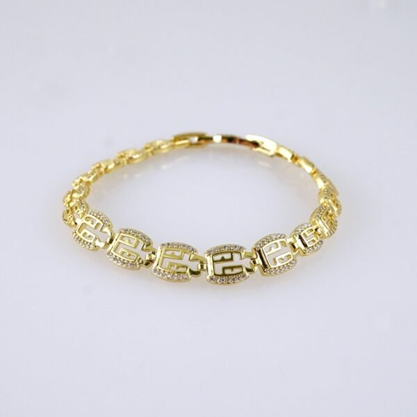 B1295 Women's Bracelet - Pulseras Dama - Zircon Stone - 14K Real Color - Image 2