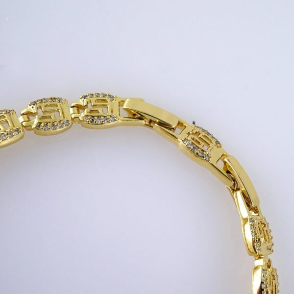 B1295 Women's Bracelet - Pulseras Dama - Zircon Stone - 14K Real Color - Image 3
